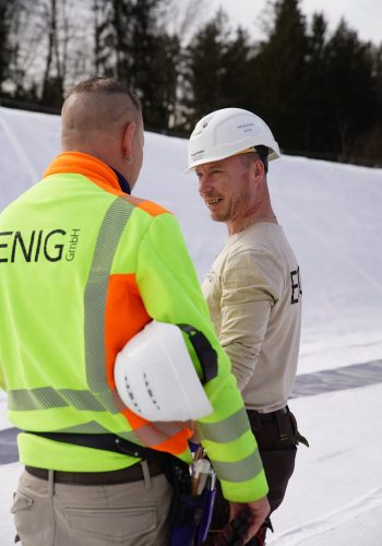 ENIG Fachkräfte auf einer Baustelle